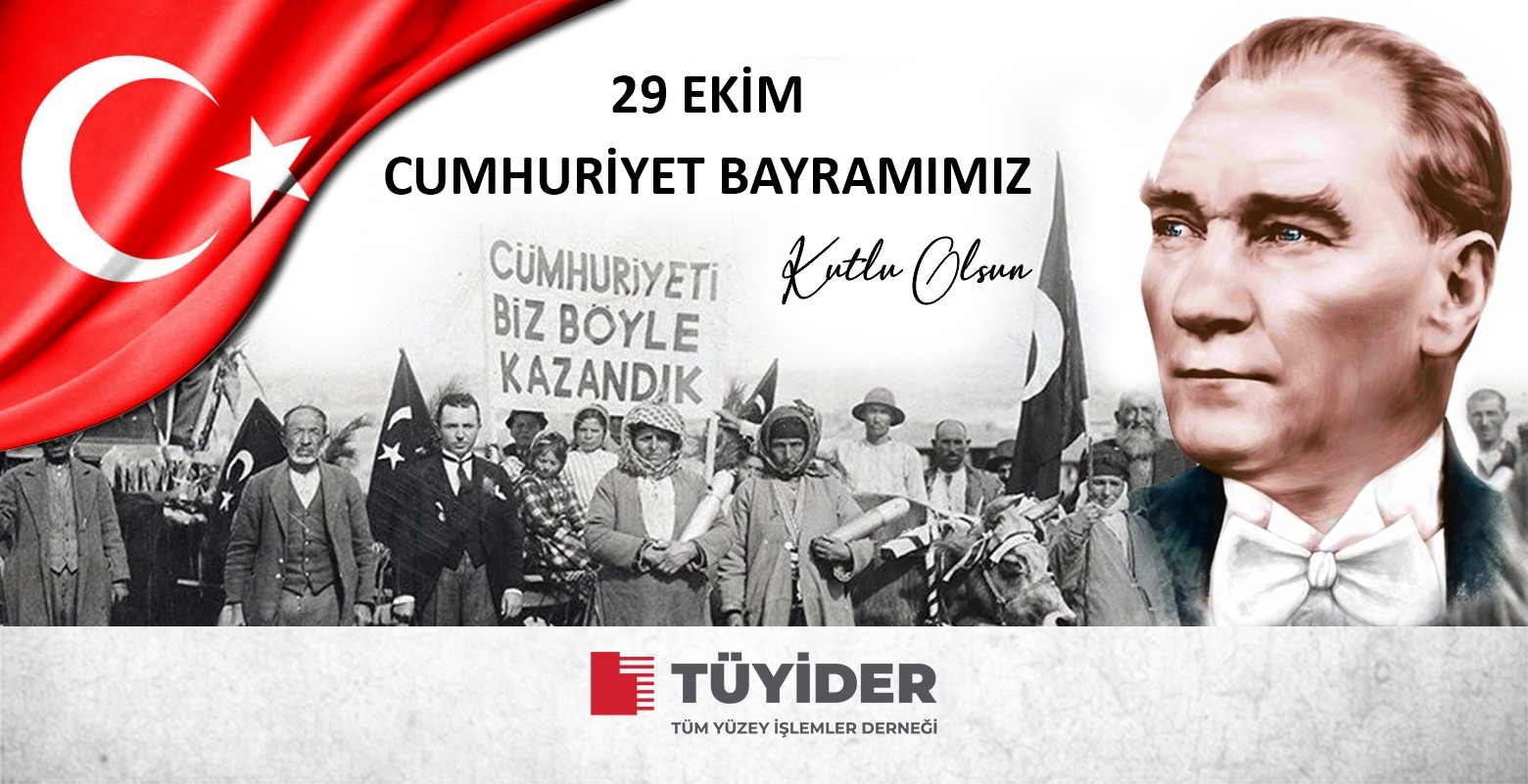 101. yaşında Cumhuriyetimizi aynı inanç ve gururla kutluyoruz. Yaşasın Cumhuriyet!